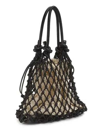3.1 Phillip Lim Women's Mini Sac Macramé Drawstring Top Handle Bag - Black | Thumbnail 3 3.1 Phillip Lim Women's Mini Sac Macramé Drawstring Top Handle Bag - Black | Thumbnail 3