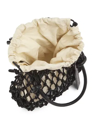3.1 Phillip Lim Women's Mini Sac Macramé Drawstring Top Handle Bag - Black | Thumbnail 4 3.1 Phillip Lim Women's Mini Sac Macramé Drawstring Top Handle Bag - Black | Thumbnail 4