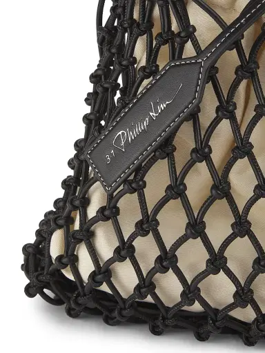 3.1 Phillip Lim Women's Mini Sac Macramé Drawstring Top Handle Bag - Black | Thumbnail 5 3.1 Phillip Lim Women's Mini Sac Macramé Drawstring Top Handle Bag - Black | Thumbnail 5