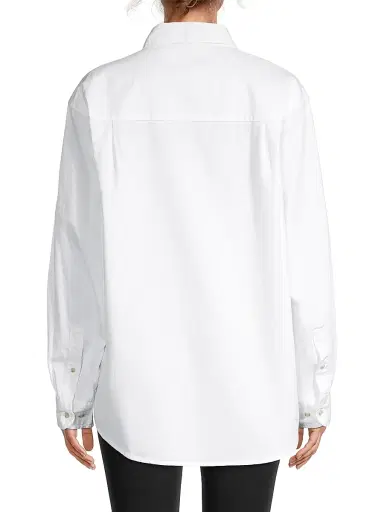juju + stitch Oversized Mother Of The Bride Embroidered Button-Up Shirt - White | Thumbnail 5 juju + stitch Oversized Mother Of The Bride Embroidered Button-Up Shirt - White | Thumbnail 5