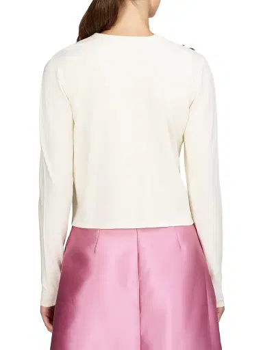 Kay Unger Women's Carson Floral Knit Cardigan | Thumbnail 4 Kay Unger Women's Carson Floral Knit Cardigan | Thumbnail 4