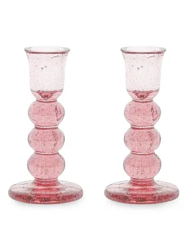 Juliska Provence Candlesticks 2-Piece Set - Pink Small | Thumbnail 2 Juliska Provence Candlesticks 2-Piece Set - Pink Small | Thumbnail 2
