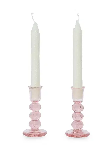Juliska Provence Candlesticks 2-Piece Set - Pink Small | Thumbnail 3 Juliska Provence Candlesticks 2-Piece Set - Pink Small | Thumbnail 3