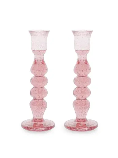 Juliska Provence Candlesticks 2-Piece Set - Pink Small | Thumbnail 4 Juliska Provence Candlesticks 2-Piece Set - Pink Small | Thumbnail 4