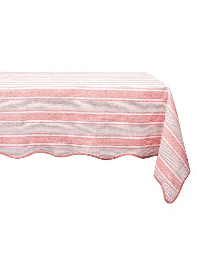 Juliska Cabana Stripe Tablecloth - Pink | Thumbnail 2 Juliska Cabana Stripe Tablecloth - Pink | Thumbnail 2