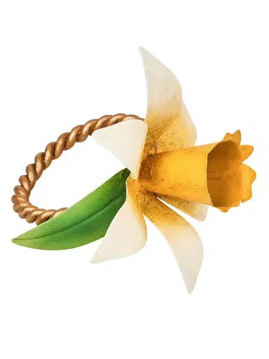 Juliska Meadow Walk Daffodil Napkin Ring - Yellow | Thumbnail 3 Juliska Meadow Walk Daffodil Napkin Ring - Yellow | Thumbnail 3