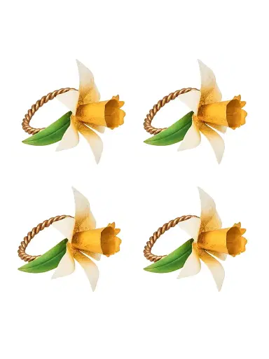 Juliska Meadow Walk Daffodil Napkin Ring - Yellow | Thumbnail 1 Juliska Meadow Walk Daffodil Napkin Ring - Yellow | Thumbnail 1