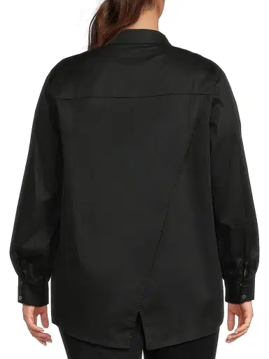 Harshman Women's Plus Franklin Shirt - Black | Thumbnail 5 Harshman Women's Plus Franklin Shirt - Black | Thumbnail 5