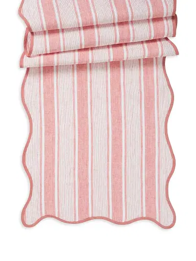 Juliska Cabana Stripe Table Runner - Pink | Thumbnail 1 Juliska Cabana Stripe Table Runner - Pink | Thumbnail 1