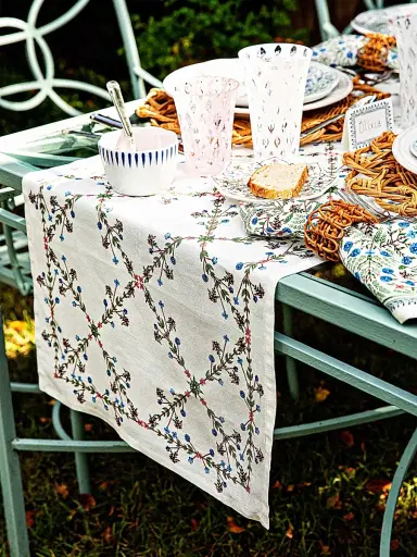 Juliska Villa Seville Table Runner - Blue | Thumbnail 3 Juliska Villa Seville Table Runner - Blue | Thumbnail 3