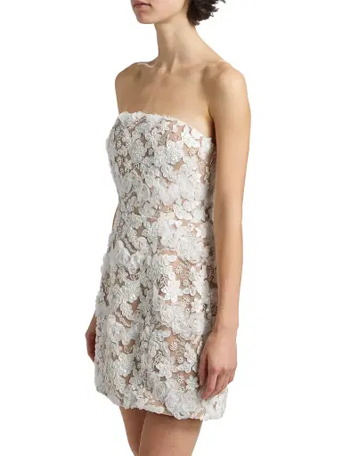 Elliatt Women's Vonni Floral Lace Strapless Minidress | Thumbnail 4 Elliatt Women's Vonni Floral Lace Strapless Minidress | Thumbnail 4