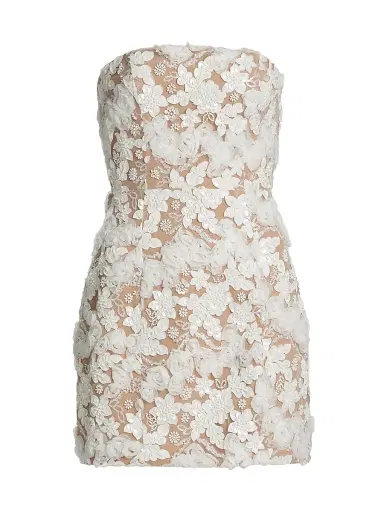 Elliatt Women's Vonni Floral Lace Strapless Minidress | Thumbnail 1 Elliatt Women's Vonni Floral Lace Strapless Minidress | Thumbnail 1