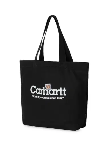 Carhartt WIP Men's Graphic Canvas Tote Bag - Black | Thumbnail 2 Carhartt WIP Men's Graphic Canvas Tote Bag - Black | Thumbnail 2