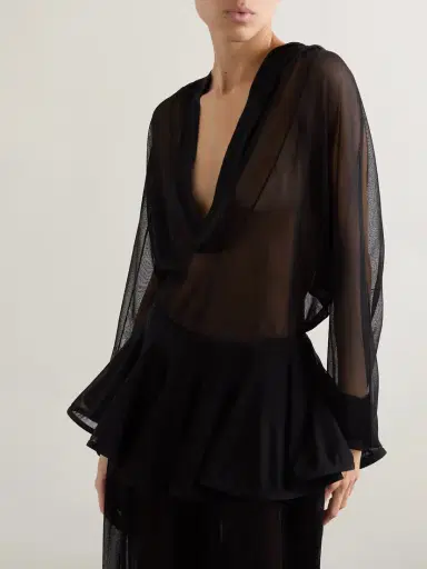 Alaïa Hooded Jersey Bodysuit | Thumbnail 3 Alaïa Hooded Jersey Bodysuit | Thumbnail 3