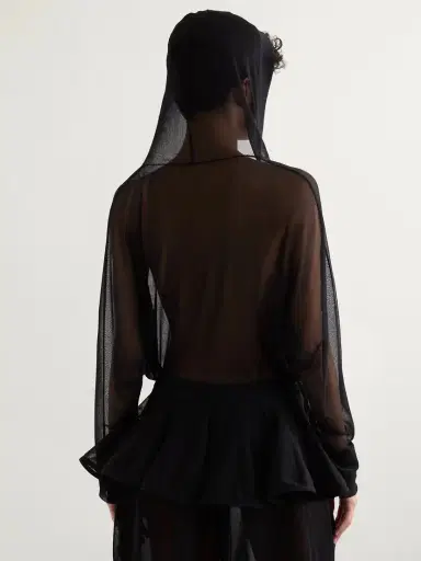 Alaïa Hooded Jersey Bodysuit | Thumbnail 4 Alaïa Hooded Jersey Bodysuit | Thumbnail 4