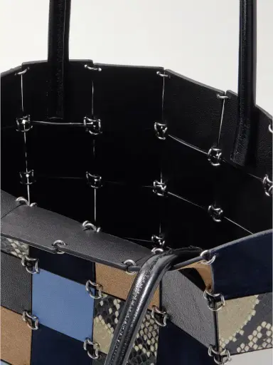 Khaite Emma Embellished Paneled Leather And Suede Shoulder Bag | Thumbnail 5 Khaite Emma Embellished Paneled Leather And Suede Shoulder Bag | Thumbnail 5