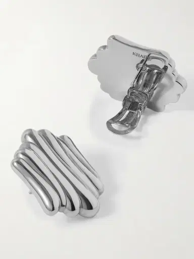 Khaite Crema Silver-plated Earrings | Thumbnail 3 Khaite Crema Silver-plated Earrings | Thumbnail 3