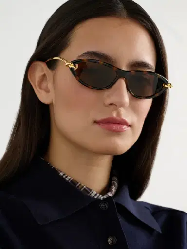 Bottega Veneta Eyewear New Knot Cat-eye Tortoiseshell Acetate And Gold-tone Sunglasses | Thumbnail 2 Bottega Veneta Eyewear New Knot Cat-eye Tortoiseshell Acetate And Gold-tone Sunglasses | Thumbnail 2