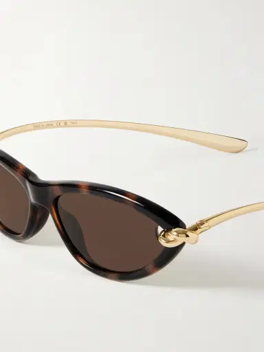 Bottega Veneta Eyewear New Knot Cat-eye Tortoiseshell Acetate And Gold-tone Sunglasses | Thumbnail 4 Bottega Veneta Eyewear New Knot Cat-eye Tortoiseshell Acetate And Gold-tone Sunglasses | Thumbnail 4