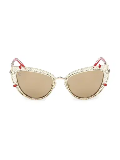 Christian Louboutin Women's 54MM Cat-Eye Sunglasses - Pale Gold | Thumbnail 2 Christian Louboutin Women's 54MM Cat-Eye Sunglasses - Pale Gold | Thumbnail 2
