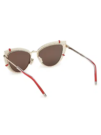 Christian Louboutin Women's 54MM Cat-Eye Sunglasses - Pale Gold | Thumbnail 4 Christian Louboutin Women's 54MM Cat-Eye Sunglasses - Pale Gold | Thumbnail 4