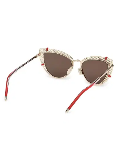 Christian Louboutin Women's 54MM Cat-Eye Sunglasses - Pale Gold | Thumbnail 6 Christian Louboutin Women's 54MM Cat-Eye Sunglasses - Pale Gold | Thumbnail 6