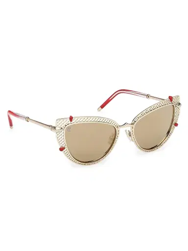 Christian Louboutin Women's 54MM Cat-Eye Sunglasses - Pale Gold | Thumbnail 8 Christian Louboutin Women's 54MM Cat-Eye Sunglasses - Pale Gold | Thumbnail 8