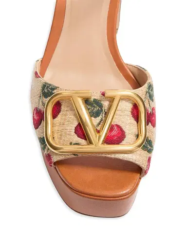 Valentino Garavani Women's VLogo Signature Cherryfic Platform Sandals 115MM | Thumbnail 5 Valentino Garavani Women's VLogo Signature Cherryfic Platform Sandals 115MM | Thumbnail 5