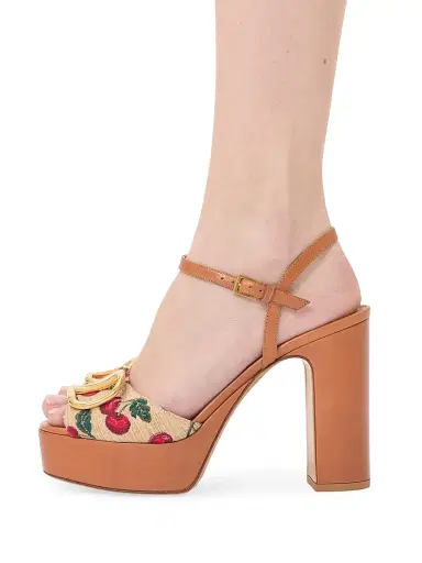 Valentino Garavani Women's VLogo Signature Cherryfic Platform Sandals 115MM | Thumbnail 7 Valentino Garavani Women's VLogo Signature Cherryfic Platform Sandals 115MM | Thumbnail 7