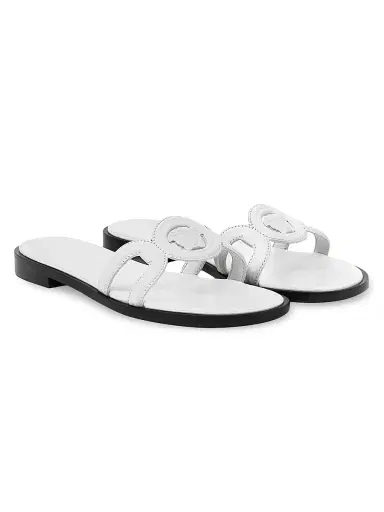 Versace Women's Medusa 95 Leather Sandals - Porcelain White | Thumbnail 2 Versace Women's Medusa 95 Leather Sandals - Porcelain White | Thumbnail 2