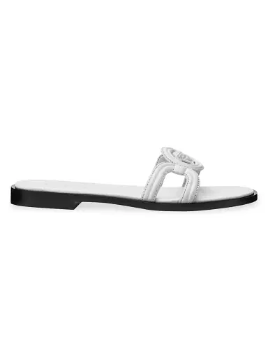 Versace Women's Medusa 95 Leather Sandals - Porcelain White | Thumbnail 1 Versace Women's Medusa 95 Leather Sandals - Porcelain White | Thumbnail 1