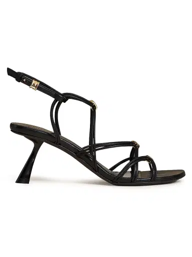 Khaite Women's Louisa 65MM Strappy Leather Sandals - Black | Thumbnail 1 Khaite Women's Louisa 65MM Strappy Leather Sandals - Black | Thumbnail 1