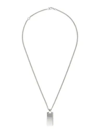 Gucci Men's Signature Sterling Silver Pendant Necklace - Silver | Thumbnail 3 Gucci Men's Signature Sterling Silver Pendant Necklace - Silver | Thumbnail 3