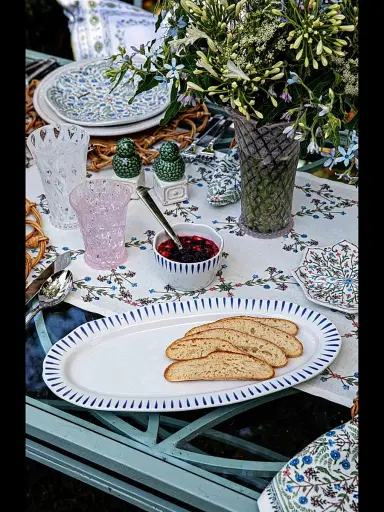 Juliska Sitio Stripe Hostess Tray - Blue | Thumbnail 3 Juliska Sitio Stripe Hostess Tray - Blue | Thumbnail 3