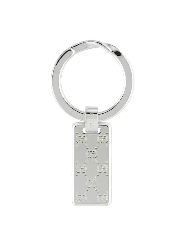 Men's Signature Sterling Silver Keyring - Silver Men's Signature Sterling Silver Keyring - Silver