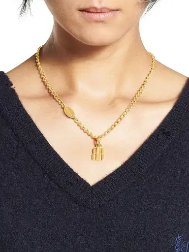 Balenciaga Women's Nano Thin Necklace - Gold | Thumbnail 2 Balenciaga Women's Nano Thin Necklace - Gold | Thumbnail 2