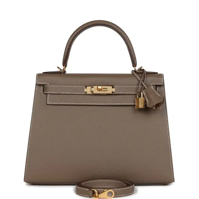 Hermes Kelly Sellier 28 Etoupe Epsom Gold Hardware Hermes Kelly Sellier 28 Etoupe Epsom Gold Hardware