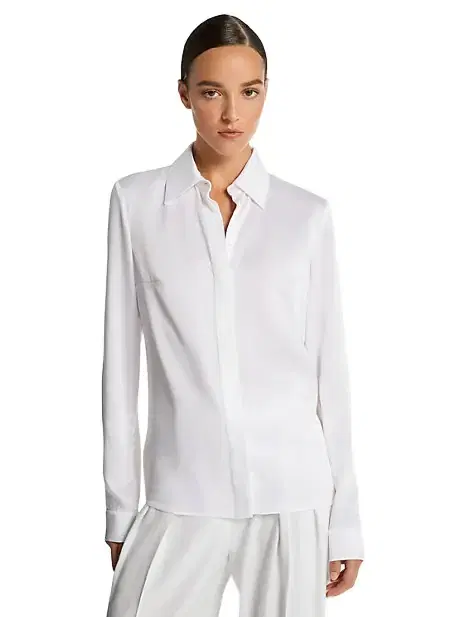 Hansen Charmeuse Shirt in Hansen Charmeuse Shirt in