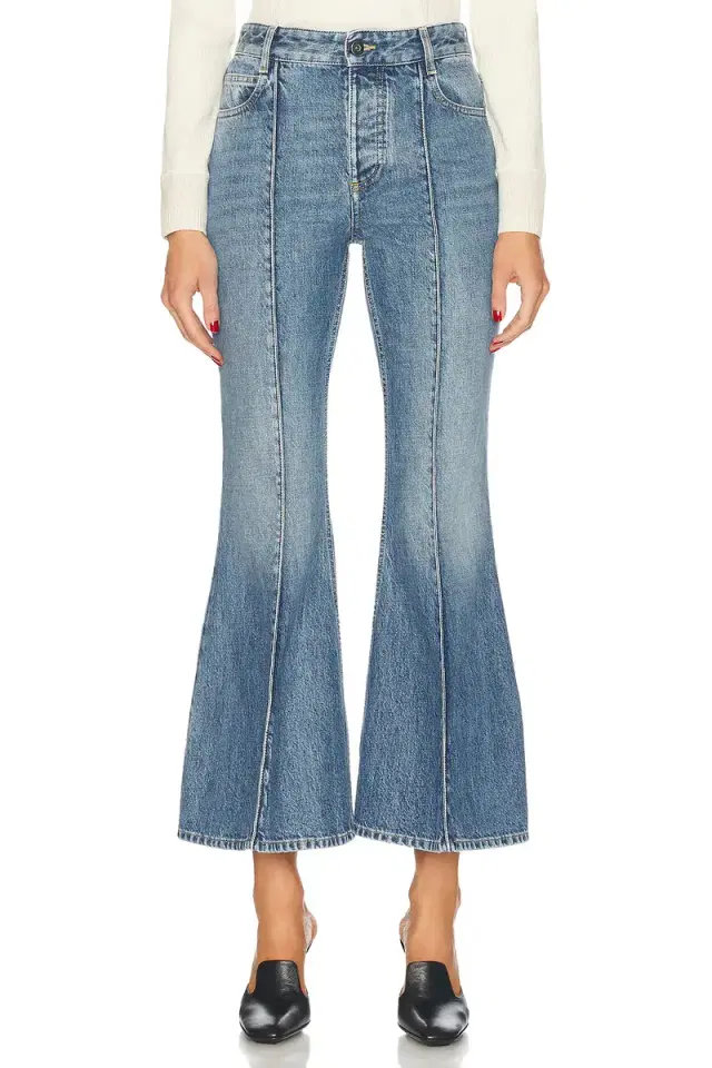 Cropped Kick Flare Leg Jeans Cropped Kick Flare Leg Jeans
