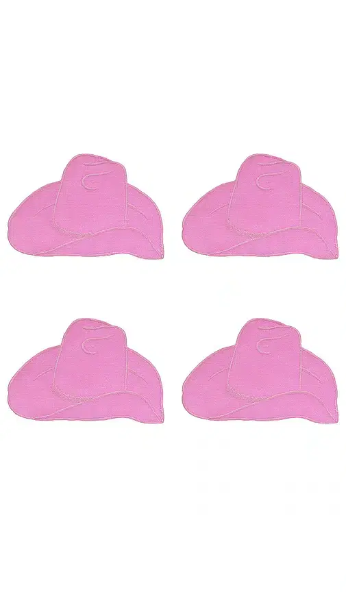 Pink Cowboy Hat Cocktail Napkins Set Of 4 Pink Cowboy Hat Cocktail Napkins Set Of 4