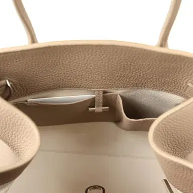 The Row The Row Soft Margaux 12 Bag Dark Taupe Calfskin Silver Hardware | Thumbnail 11 The Row The Row Soft Margaux 12 Bag Dark Taupe Calfskin Silver Hardware | Thumbnail 11