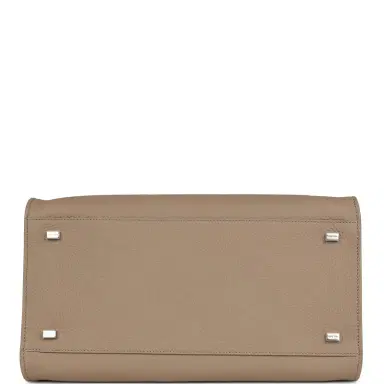 The Row The Row Soft Margaux 12 Bag Dark Taupe Calfskin Silver Hardware | Thumbnail 7 The Row The Row Soft Margaux 12 Bag Dark Taupe Calfskin Silver Hardware | Thumbnail 7