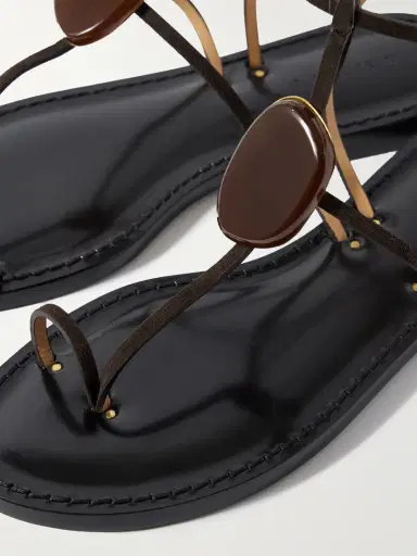 AMANU The Cairo Embellished Suede Sandals | Thumbnail 4 AMANU The Cairo Embellished Suede Sandals | Thumbnail 4