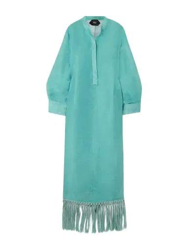 Taller Marmo Bahamas Fringed Linen-blend Maxi Dress | Thumbnail 1 Taller Marmo Bahamas Fringed Linen-blend Maxi Dress | Thumbnail 1