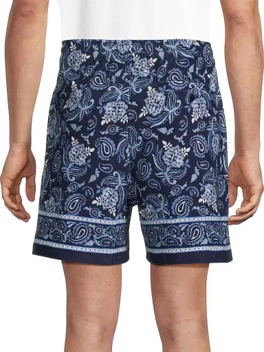 Ralph Lauren Purple Label Men's 5.5''Paisley-Print Terry Shorts - Maiori Choppa Border Print | Thumbnail 5 Ralph Lauren Purple Label Men's 5.5''Paisley-Print Terry Shorts - Maiori Choppa Border Print | Thumbnail 5