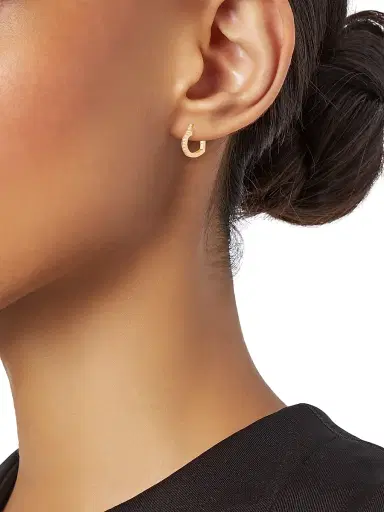 Repossi Women's Antifer 18K Rose Gold & 0.06 TCW Diamond Heart Hoop Earring - Rose Gold | Thumbnail 2 Repossi Women's Antifer 18K Rose Gold & 0.06 TCW Diamond Heart Hoop Earring - Rose Gold | Thumbnail 2