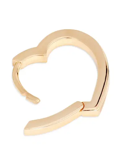 Repossi Women's Antifer 18K Rose Gold & 0.06 TCW Diamond Heart Hoop Earring - Rose Gold | Thumbnail 3 Repossi Women's Antifer 18K Rose Gold & 0.06 TCW Diamond Heart Hoop Earring - Rose Gold | Thumbnail 3