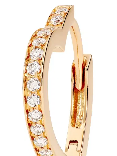 Repossi Women's Antifer 18K Rose Gold & 0.06 TCW Diamond Heart Hoop Earring - Rose Gold | Thumbnail 4 Repossi Women's Antifer 18K Rose Gold & 0.06 TCW Diamond Heart Hoop Earring - Rose Gold | Thumbnail 4