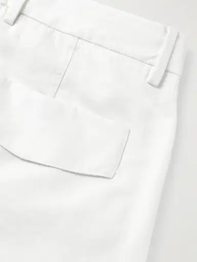 Zegna Straight-Leg Pleated Cotton and Linen-Blend Twill Shorts - Men | Thumbnail 5 Zegna Straight-Leg Pleated Cotton and Linen-Blend Twill Shorts - Men | Thumbnail 5