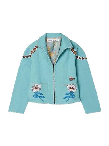ALIX OF BOHEMIA Francis Bead-embellished Embroidered Cotton Jacket | Thumbnail 1 ALIX OF BOHEMIA Francis Bead-embellished Embroidered Cotton Jacket | Thumbnail 1
